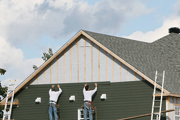 Professional Siding technician working in East Granby, CT
